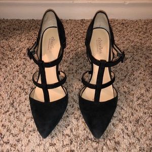 Black strappy heels - great for holiday parties!
